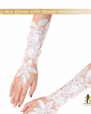 1 pair of lace gloces ideal for special occasions