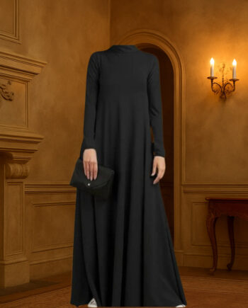 Long Sleeve Casual black dress